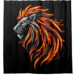 Cortina De Ducha „Herz des Löwen – In flammendem Gold“