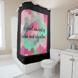 Cortina De Ducha Hexagon black