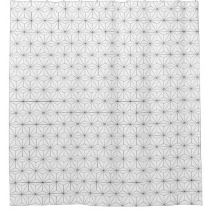 Cortina de ducha hexagonal geométrica