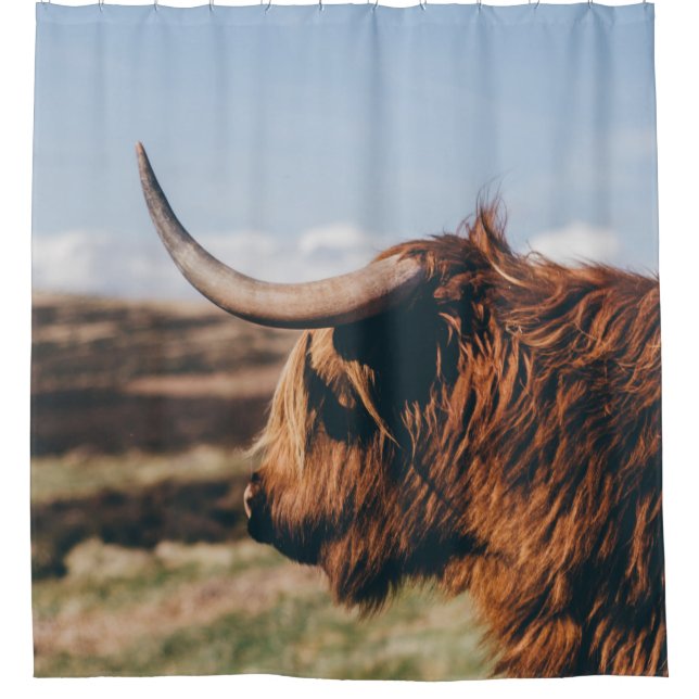 CORTINA DE DUCHA HIGHLAND COW (Anverso)