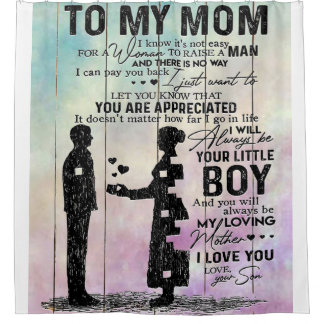 Cortina De Ducha Hijo De Mamá A Mi Mamá | Decoración familiar