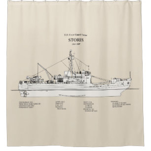Cortina De Ducha Historias de corte USCG wmec-38 - SBD