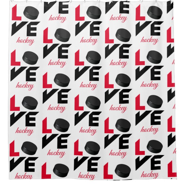 Cortina De Ducha Hockey de amor (Anverso)