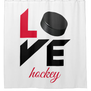 Cortina De Ducha Hockey de amor