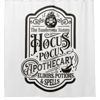 Cortina De Ducha Hocus Pocus Apothecary