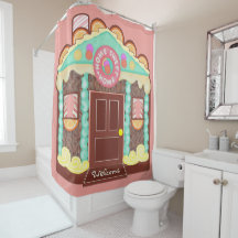 Cortina de ducha Hogar Dulce / Fasod de playhouse