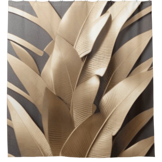 Cortina De Ducha Hojas de (Anverso)