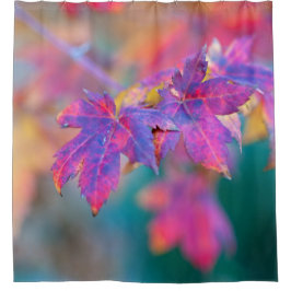 Cortina De Ducha Hojas de arce japonesas elegantes