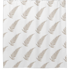Cortina De Ducha Hojas de hierro botánico presionadas - Mezcla y co