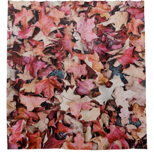 Cortina De Ducha Hojas secas (Anverso)