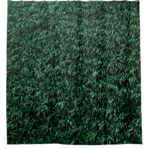Cortina De Ducha Hojas verdes