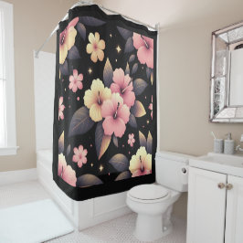 Cortina De Ducha Hola Hibiscus