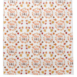 Cortina De Ducha Hola Otoño El Otoño Deja Un Patrón Sin Maravillas