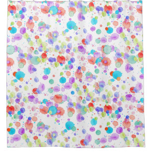 Cortina De Ducha holiES - Splatter multicolor 1 + tu trasero.