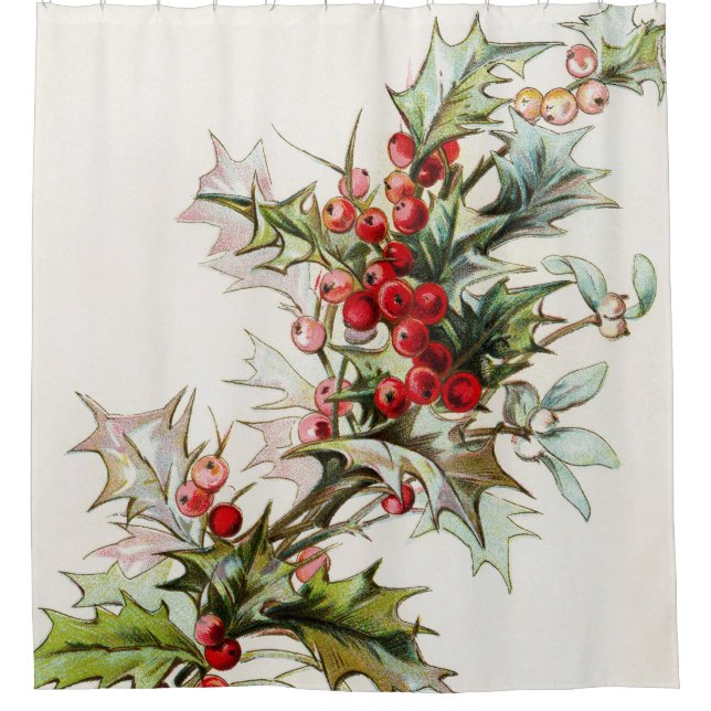 Cortina De Ducha HollyBerries 003 (Anverso)