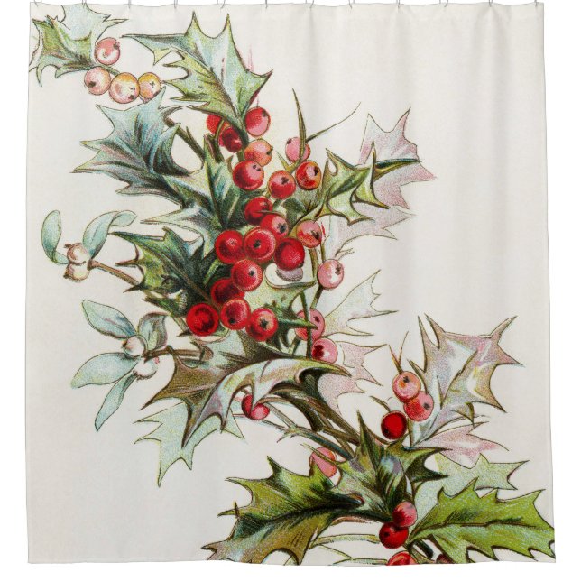 Cortina De Ducha HollyBerries 004 (Anverso)