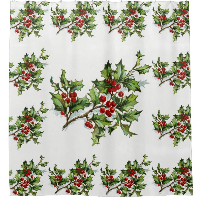 Cortina De Ducha HollyBerries 014 (Anverso)