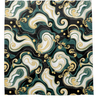 Cortina de ducha Hollywood Glam - Lujoso y moderno