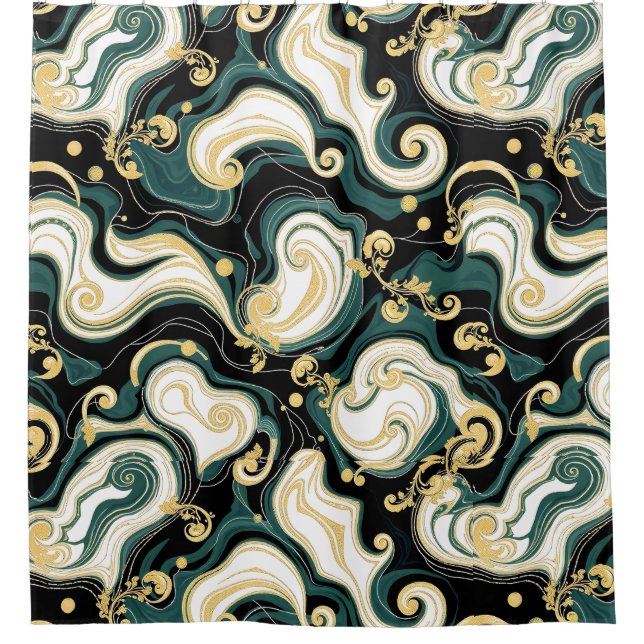 Cortina de ducha Hollywood Glam - Lujoso y moderno (Anverso)