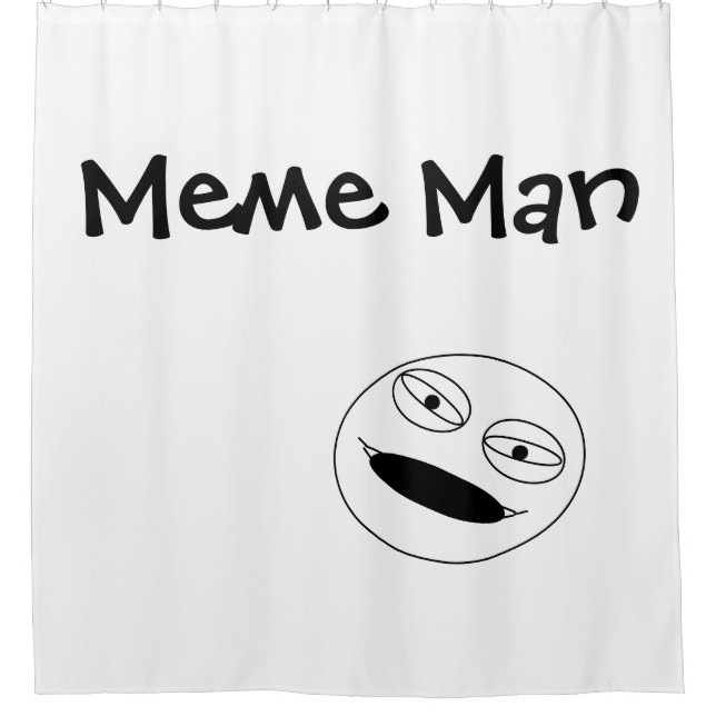 Cortina De Ducha Hombre de Meme - (Anverso)