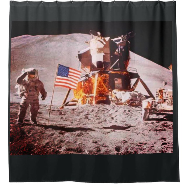 CORTINA DE DUCHA ¡HOMBRES EN LA LUNA! (Anverso)