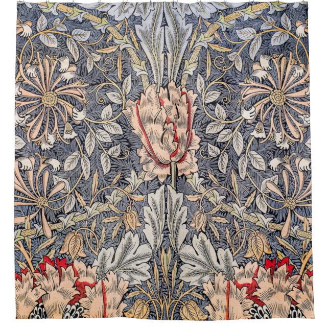 Cortina De Ducha Honeysuckle (1896) Por William Morris (Anverso)