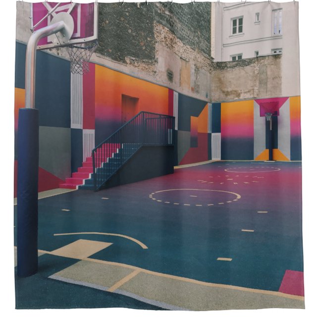 Cortina De Ducha Hoop de baloncesto (Anverso)