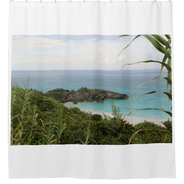 Cortina De Ducha Horseshoe Beach, Bermudas (Anverso)