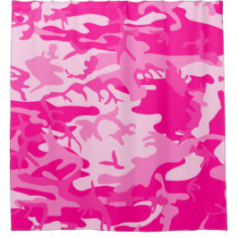 Cortina De Ducha hot pink camo camouflage