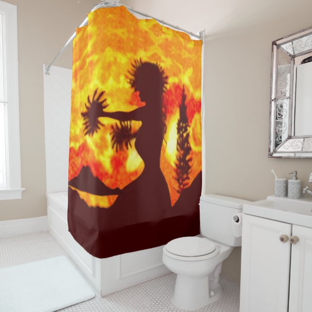 Cortina De Ducha Hula Dancer  (In situ)