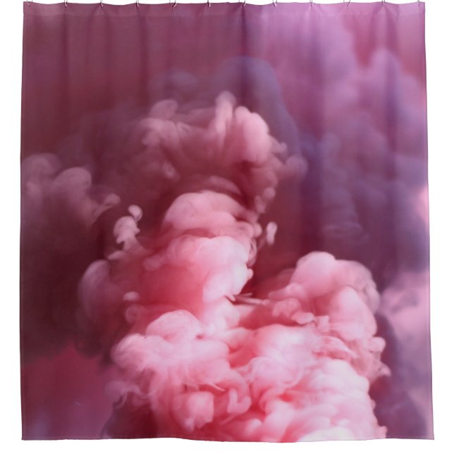 Cortina De Ducha Humo rosa (Anverso)