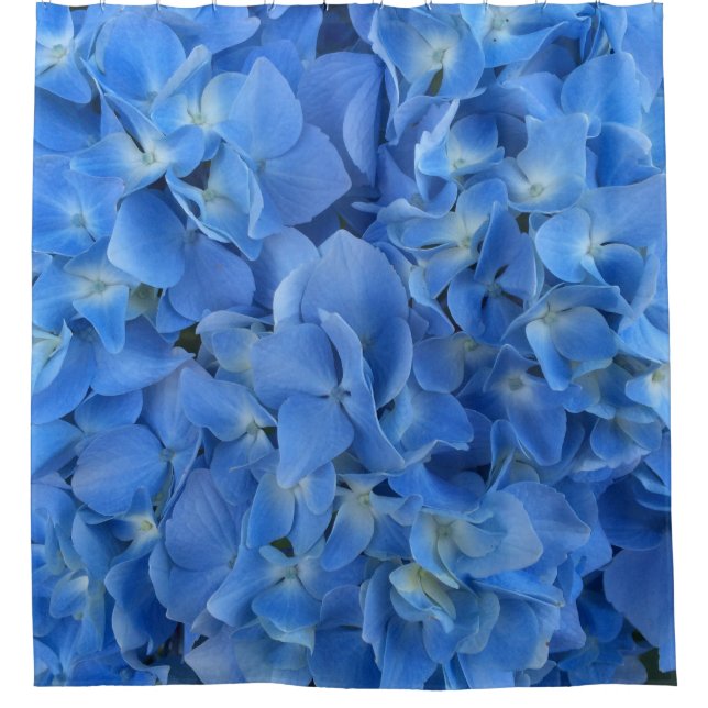 Cortina De Ducha Hydrangea azul (Anverso)