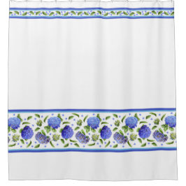 Cortina De Ducha Hydrangeas Blue