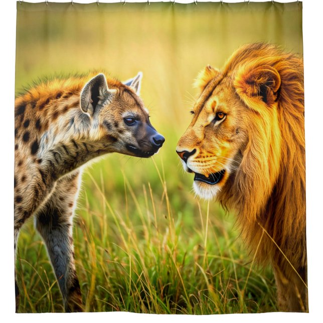 Cortina De Ducha Hyena vs. León (Anverso)