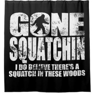 Cortina de ducha ida apenada de Squatchin