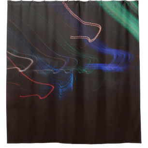 Cortina De Ducha Ilustracion de luces LED de diversos colores