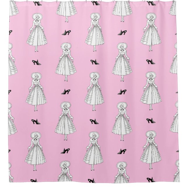 Cortina De Ducha Ilustracion de moda de Georges Barbier 1920 (Anverso)