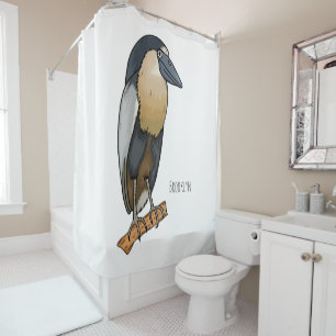 Cortina De Ducha Ilustracion de personalizado de aves de garza