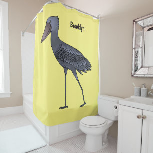 Cortina De Ducha Ilustracion de personalizado de pájaro Shoebill