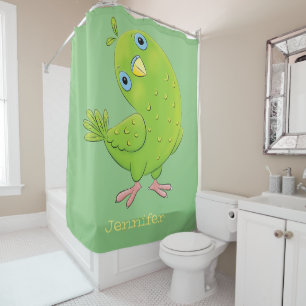 Cortina De Ducha Ilustracion de personalizado de paracaídas verde l