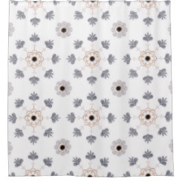 Cortina De Ducha Ilustracion de tejas texturizadas A