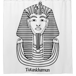 Cortina De Ducha Ilustracion de Tutankhamun