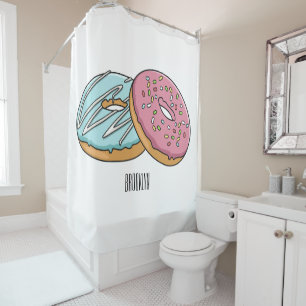 Cortina De Ducha Ilustracion Donut personalizado