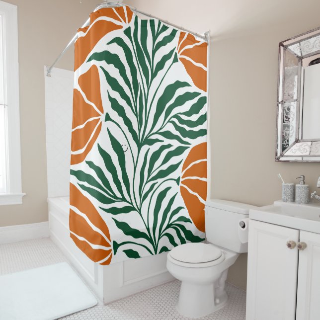 Cortina De Ducha Ilustración floral (In situ)