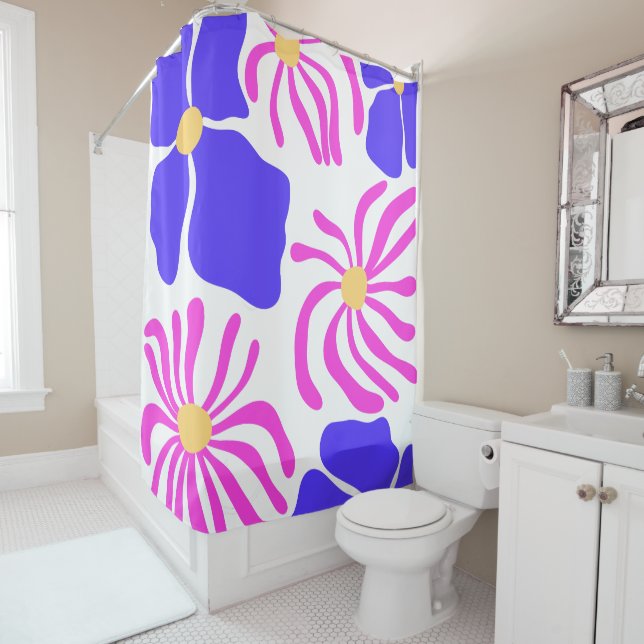 Cortina De Ducha Ilustración floral (In situ)