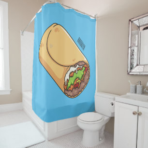 Cortina De Ducha Ilustracion personalizado Burrito