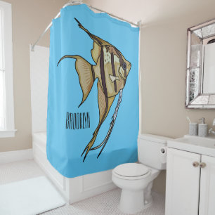 Cortina De Ducha Ilustracion personalizado de Angelfish