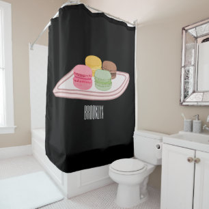 Cortina De Ducha Ilustracion personalizado de Macaron