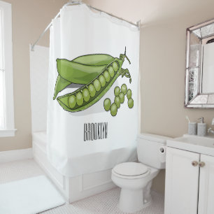 Cortina De Ducha Ilustracion personalizado de Pea