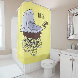 Cortina De Ducha Ilustracion personalizado de Stroller